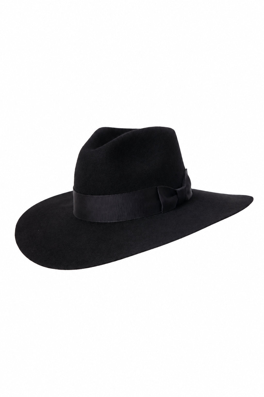Sombrero de fieltro negro