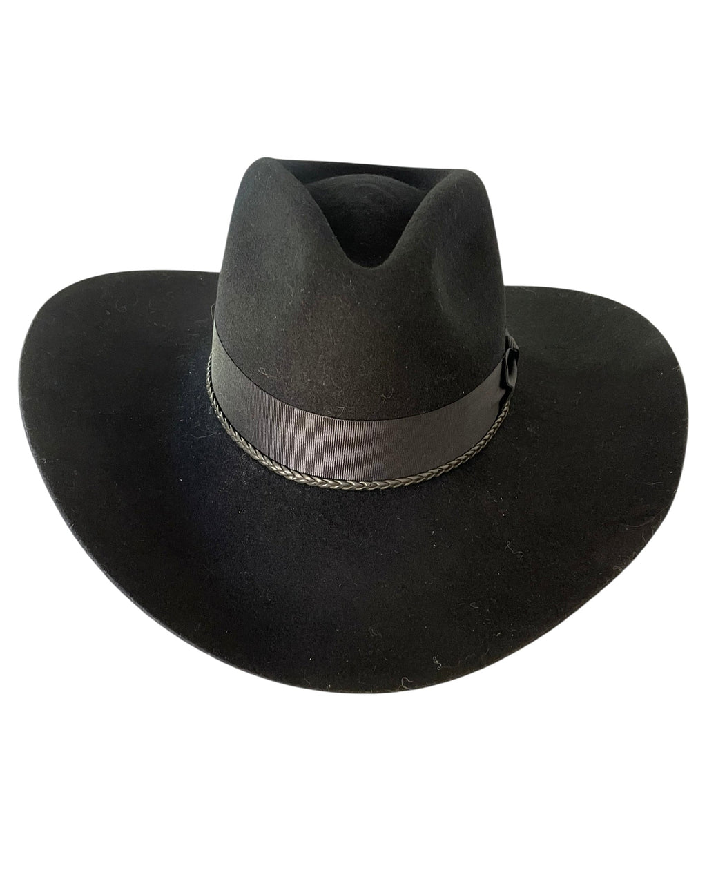 Sombrero de fieltro negro