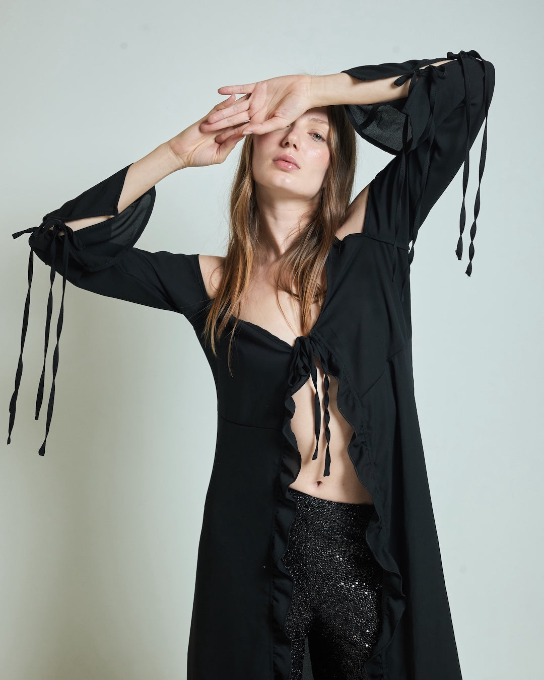 Camisa vestido Thar Black (CA-THARBLACK-E24-2)