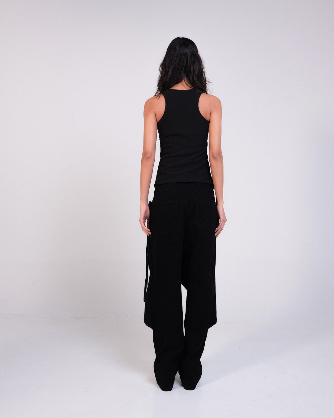 Pantalón negro tapas laterales (P-POSITANONG-A25-1)